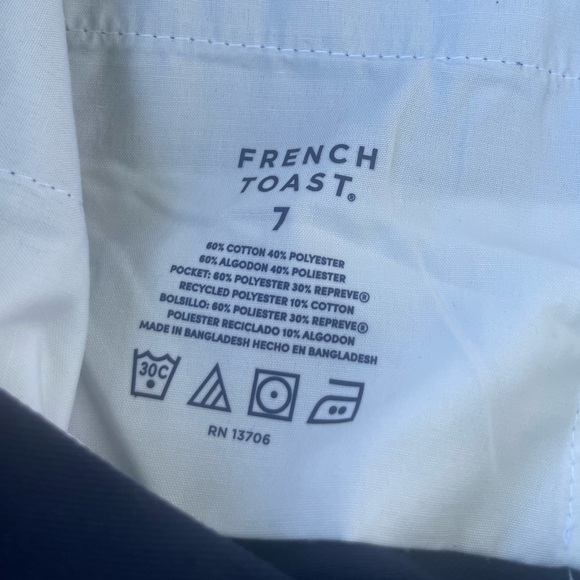 French toast relaxed boys Blue uniform pants size 7 - Picture 5 of 5